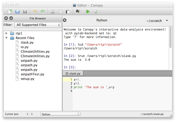 enthought canopy python 3